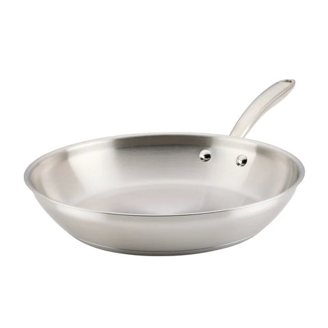 12.5-Inch Stainless Steel Frying Pan Stainless Steel