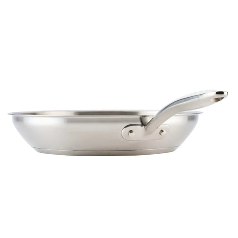 12.5-Inch Stainless Steel Frying Pan Stainless Steel