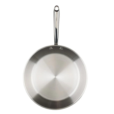 12.5-Inch Stainless Steel Frying Pan Stainless Steel