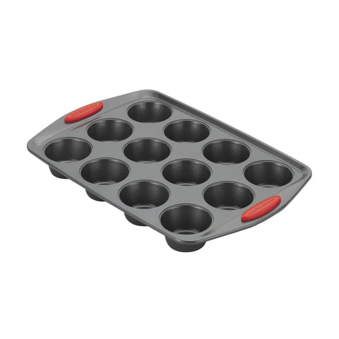 12-Cup Nonstick Cupcake & Muffin Pan Red