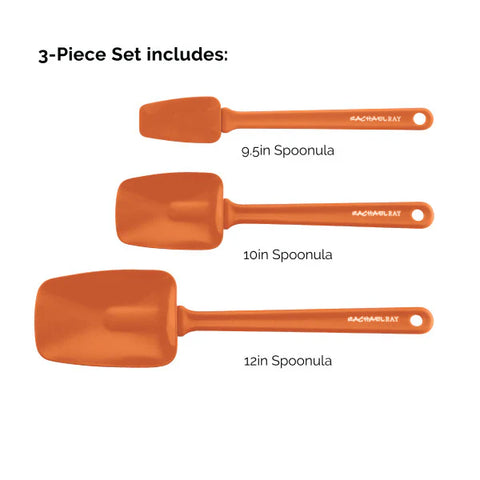3-Piece Spoonula Set Orange