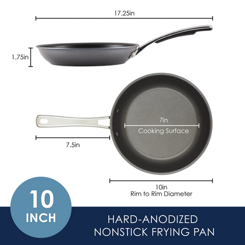 Cook + Create Hard Anodized Nonstick Frying Pans 10-Inch
