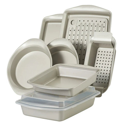 10-Piece Nonstick Bakeware Set Champagne