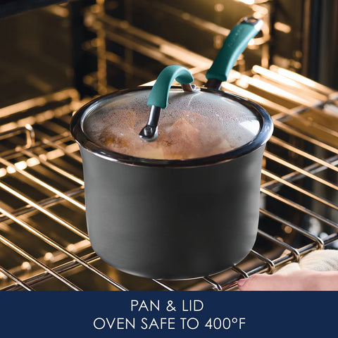 3-Quart Cucina Hard Anodized Nonstick Covered Saucepan