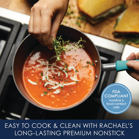 3-Quart Cucina Hard Anodized Nonstick Covered Saucepan