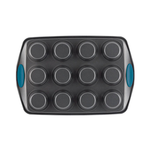 12-Cup Nonstick Cupcake & Muffin Pan Marine Blue