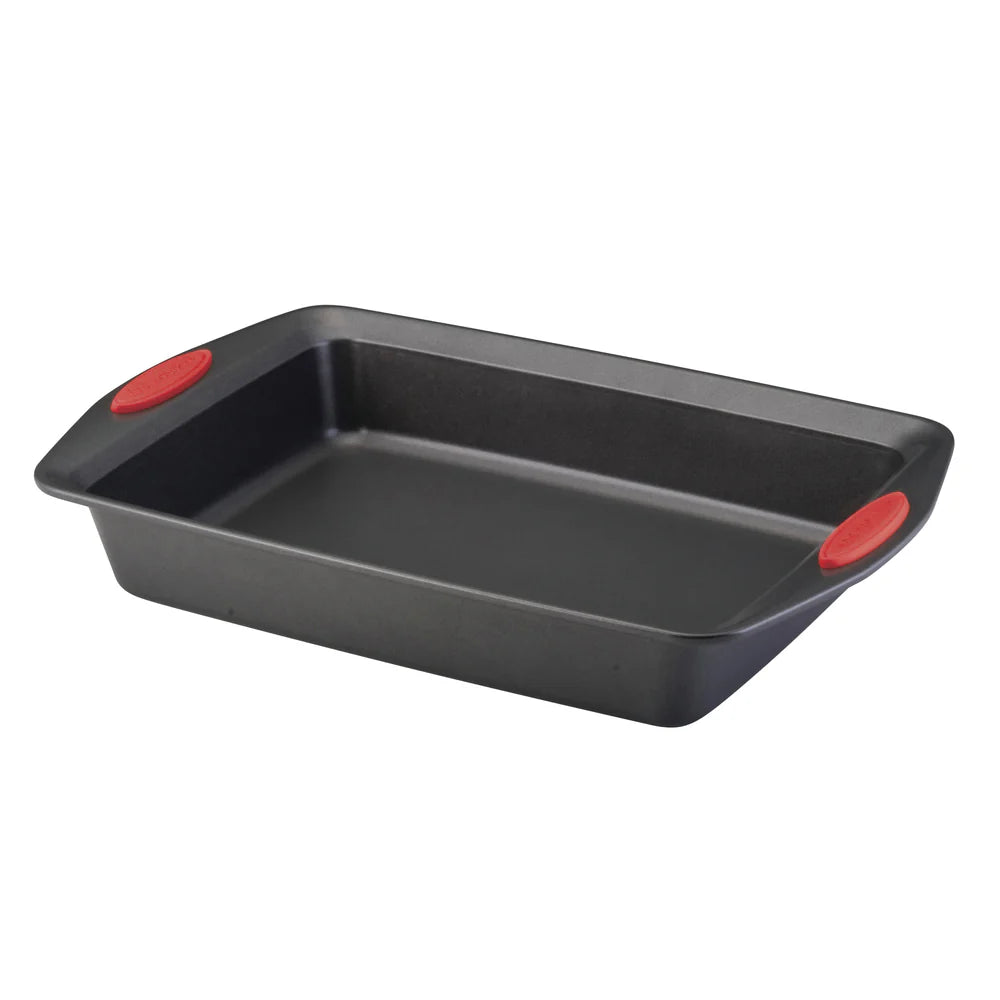9-Inch x 13-Inch Nonstick Rectangle Roasting & Cake Pan Red