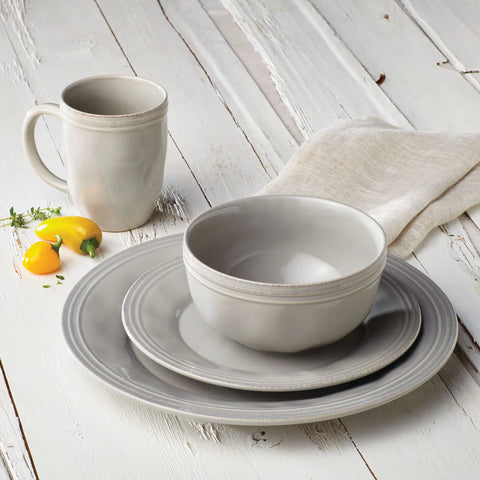 16-Piece Dinnerware Set Sea Salt Gray