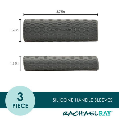 3-Piece Silicone Sleeve Set Dark Gray