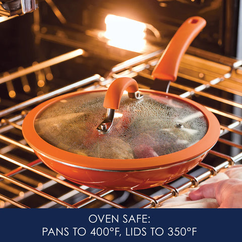 Cook + Create Nonstick Cookware Sets 11-Piece Orange