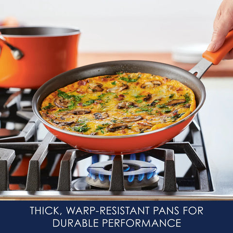 Cook + Create Nonstick Frying Pans 10-Inch Orange