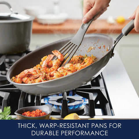 Cook + Create Nonstick Frying Pans 12.5-Inch Gray