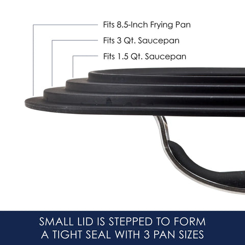 Cook + Create Hard Anodized Nonstick Cookware Sets 10-Piece Black