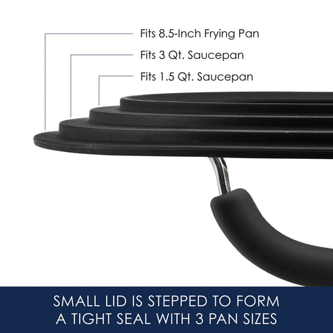 10-Piece Cook + Create Hard Anodized Nonstick Cookware Set Black