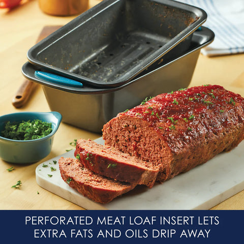 10-Piece Nonstick Bakeware Set Marine Blue