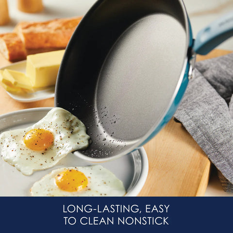 Classic Brights Nonstick Cookware Sets Marine Blue 14-Piece