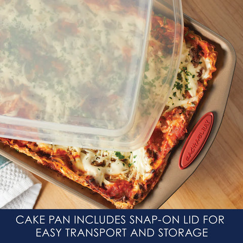 10-Piece Nonstick Bakeware Set Cranberry Red