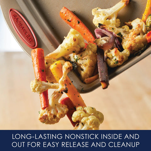 4-Piece Nonstick Bakeware Set Cranberry Red