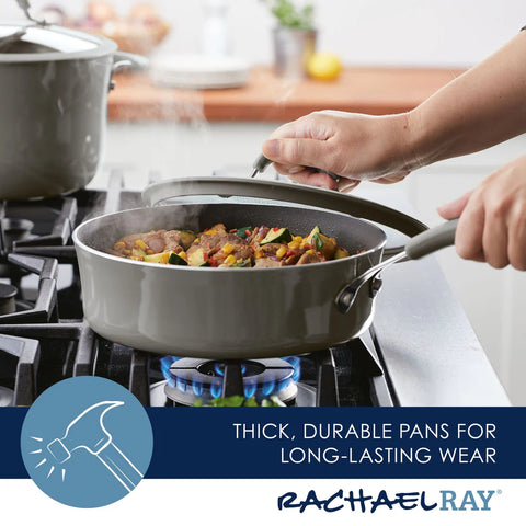 3-Quart Cook + Create Nonstick Sauté Pan with Lid Gray