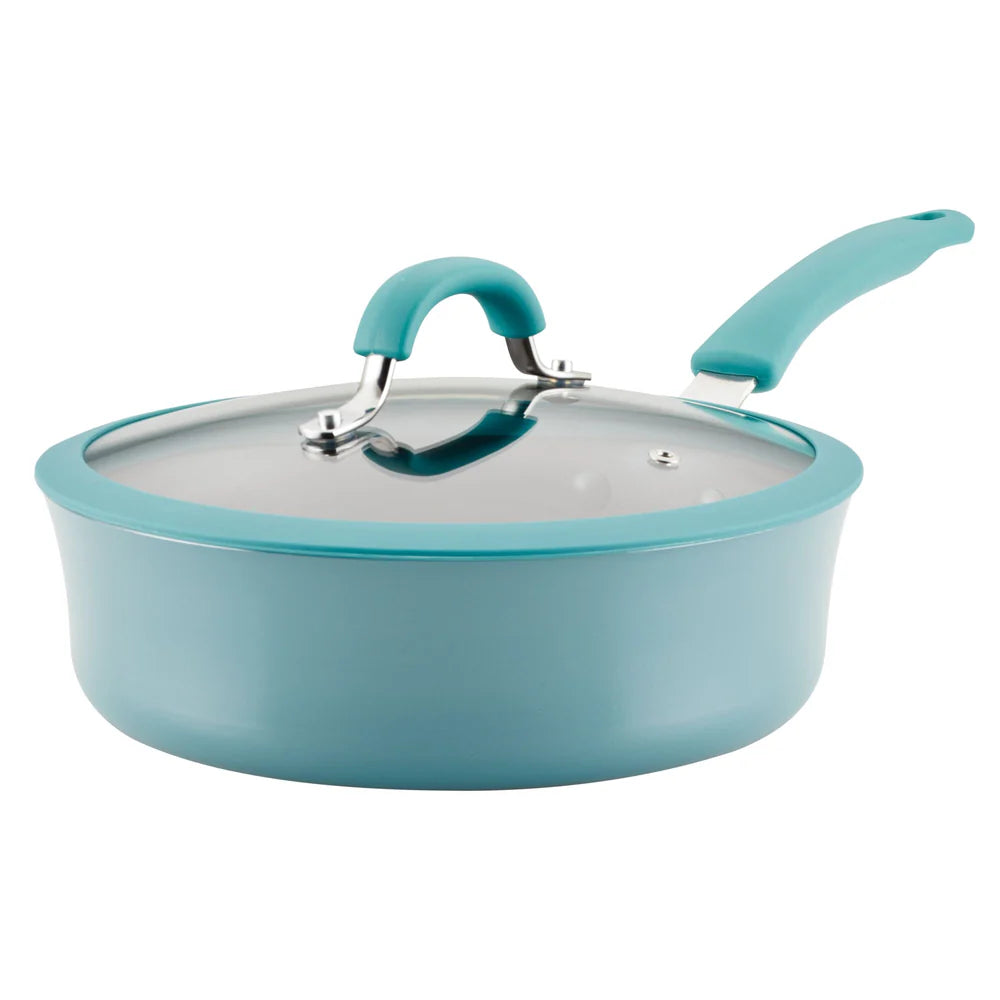 3-Quart Cook + Create Nonstick Sauté Pan with Lid Agave Blue