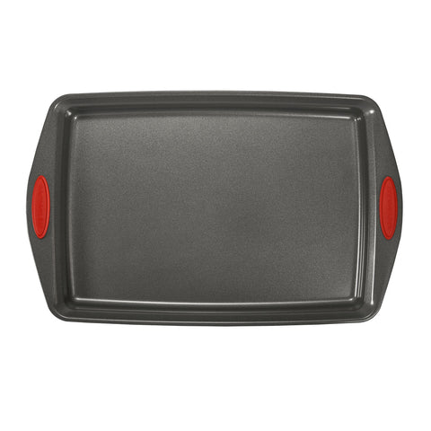 5-Piece Nonstick Sheet Pan and Turner Set Red