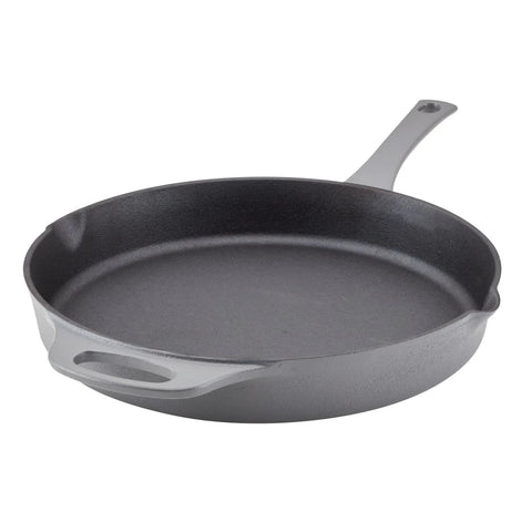 12-Inch NITRO Cast Iron Skillet Gray