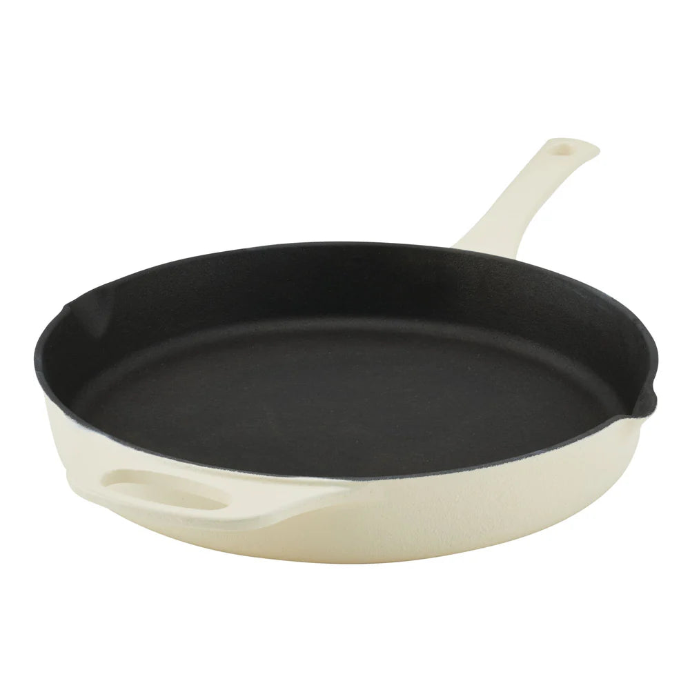 12-Inch NITRO Cast Iron Skillet Almond