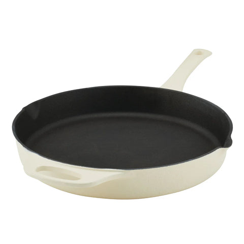 12-Inch NITRO Cast Iron Skillet Almond