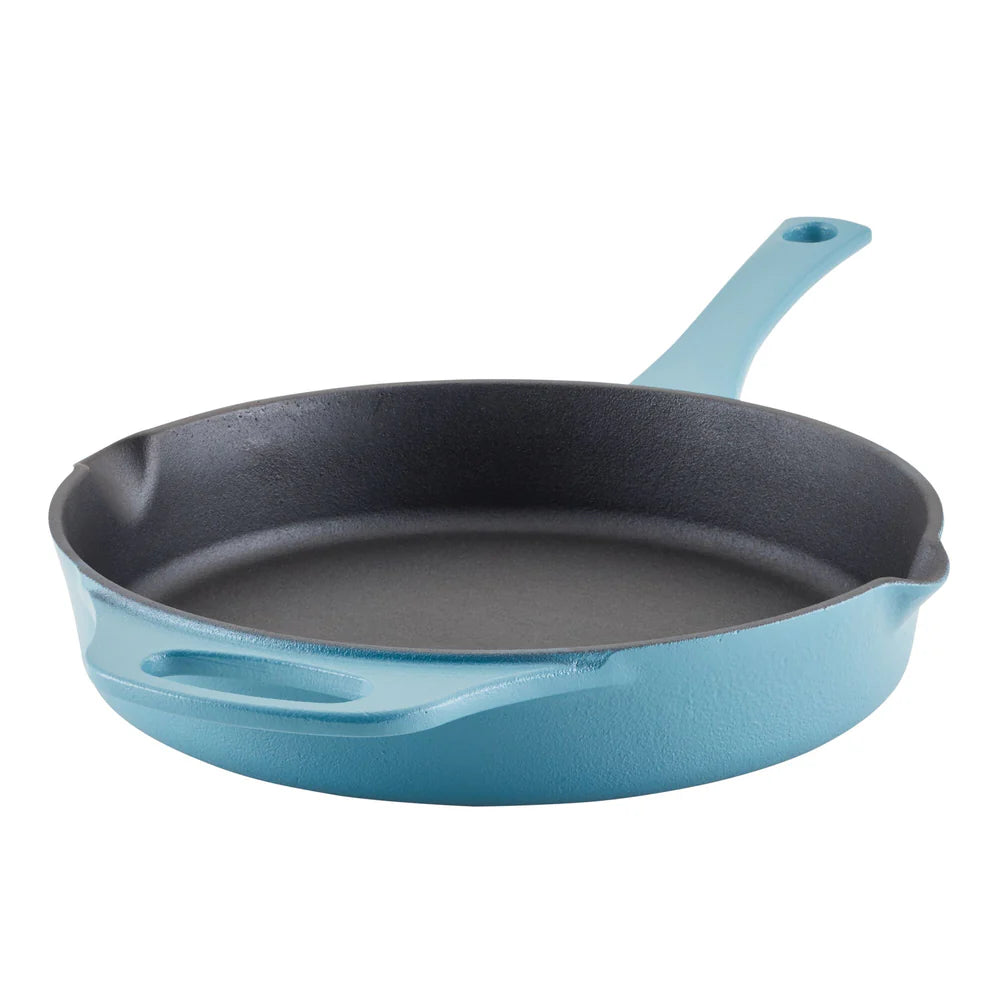 10-Inch NITRO Cast Iron Skillet Agave Blue
