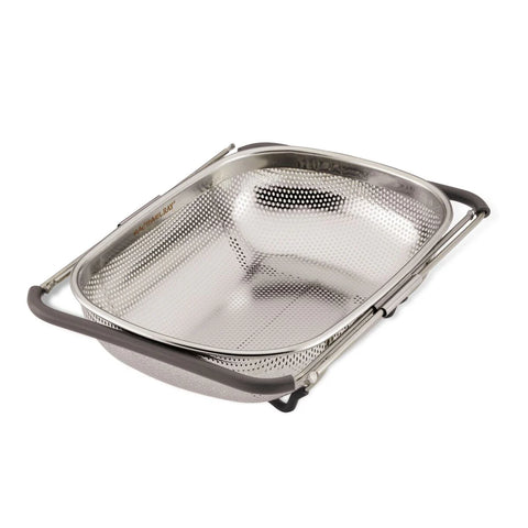 4.5 Quart Over-the-Sink Colander Gray
