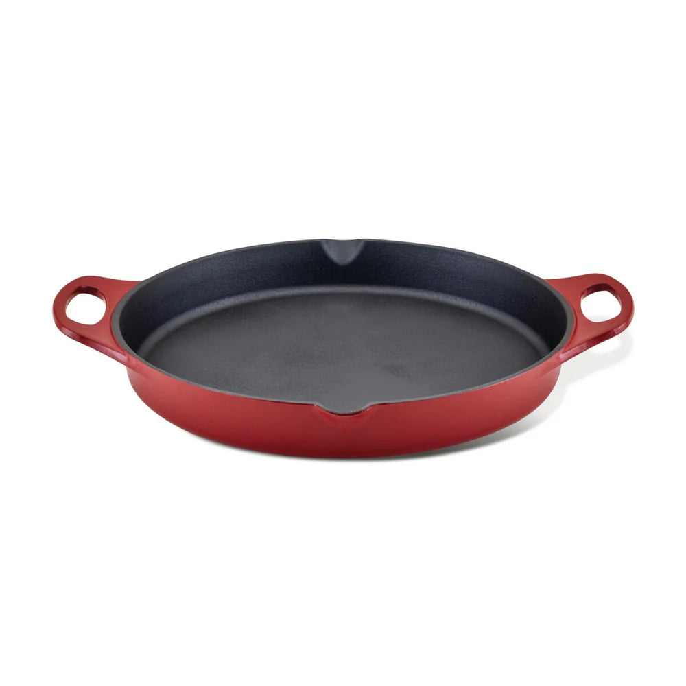 14-Inch NITRO Cast Iron Skillet Red