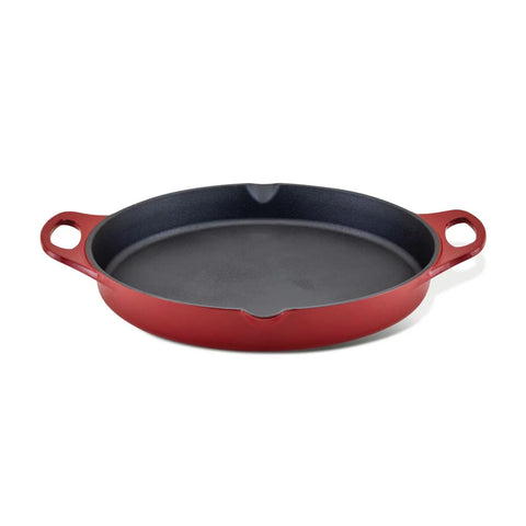 14-Inch NITRO Cast Iron Skillet Red