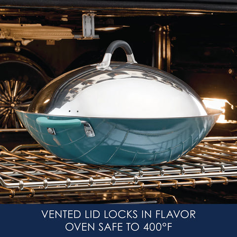 14-Inch Stainless Steel Domed Lid Stainless Steel