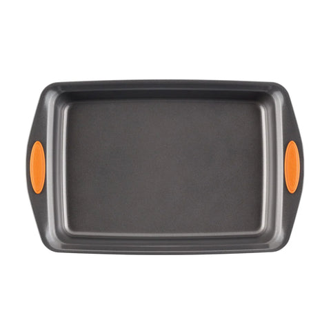 9-Inch x 13-Inch Nonstick Rectangular Cake Pan with Lid Orange