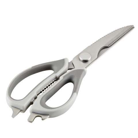 Multi Shear Kitchen Scissors with Herb Stripper and Sheath Gray