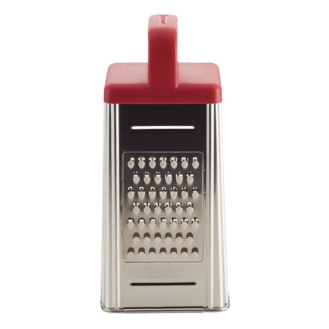 4 - Sided Box Grater with Storage Box Red