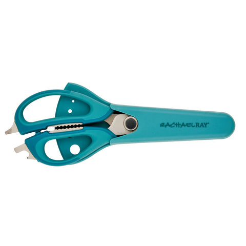 Multi Shear Kitchen Scissors with Herb Stripper and Sheath Agave Blue