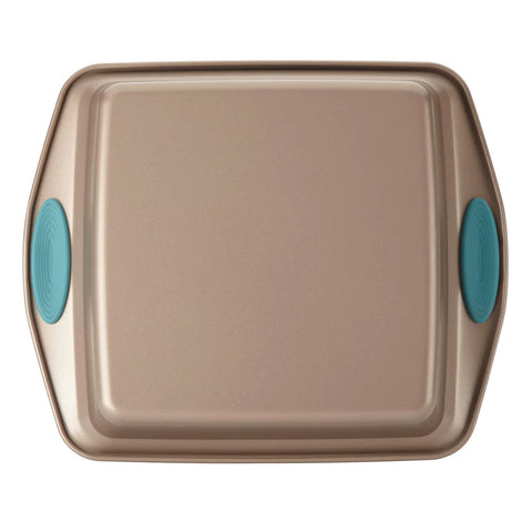9-Inch Nonstick Square Cake Pan Agave Blue