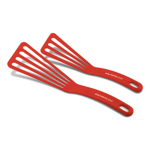 10-Inch & 12-Inch Nylon Spatula Set Red