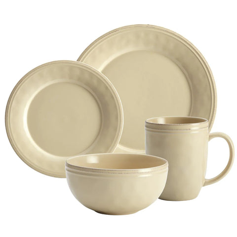 16-Piece Dinnerware Set Almond Cream