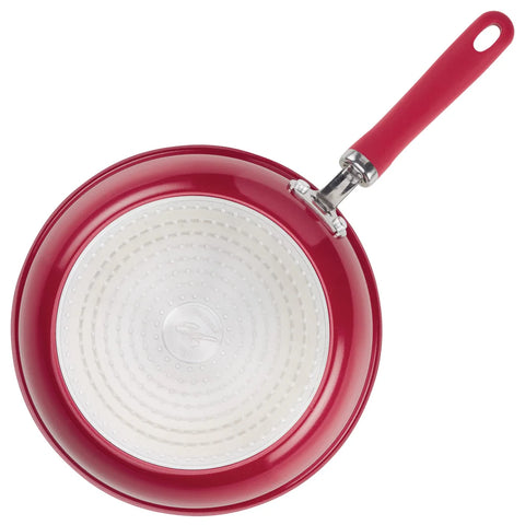 9.5-Inch and 11.75-Inch Create Delicious Nonstick Induction Frying Pans Red Shimmer