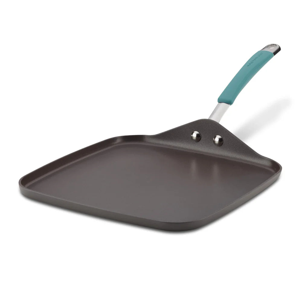 11-Inch Cucina Hard Anodized Nonstick Square Griddle Agave Blue