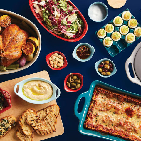 4-Piece 3.7-Oz. Ceramic Dippers Teal