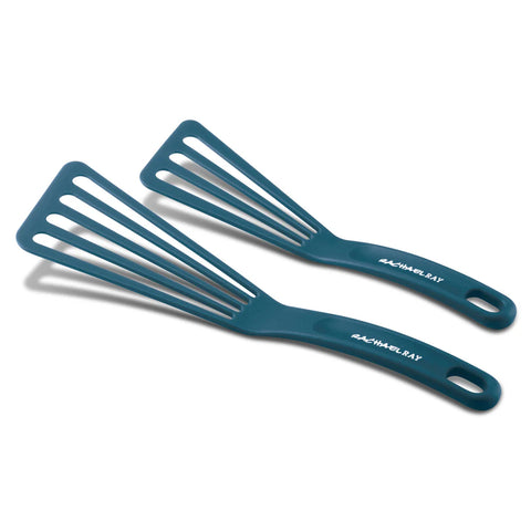 10-Inch & 12-Inch Nylon Spatula Set Marine Blue