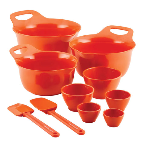 10-Piece Mix, Measure, and Utensil Set Orange