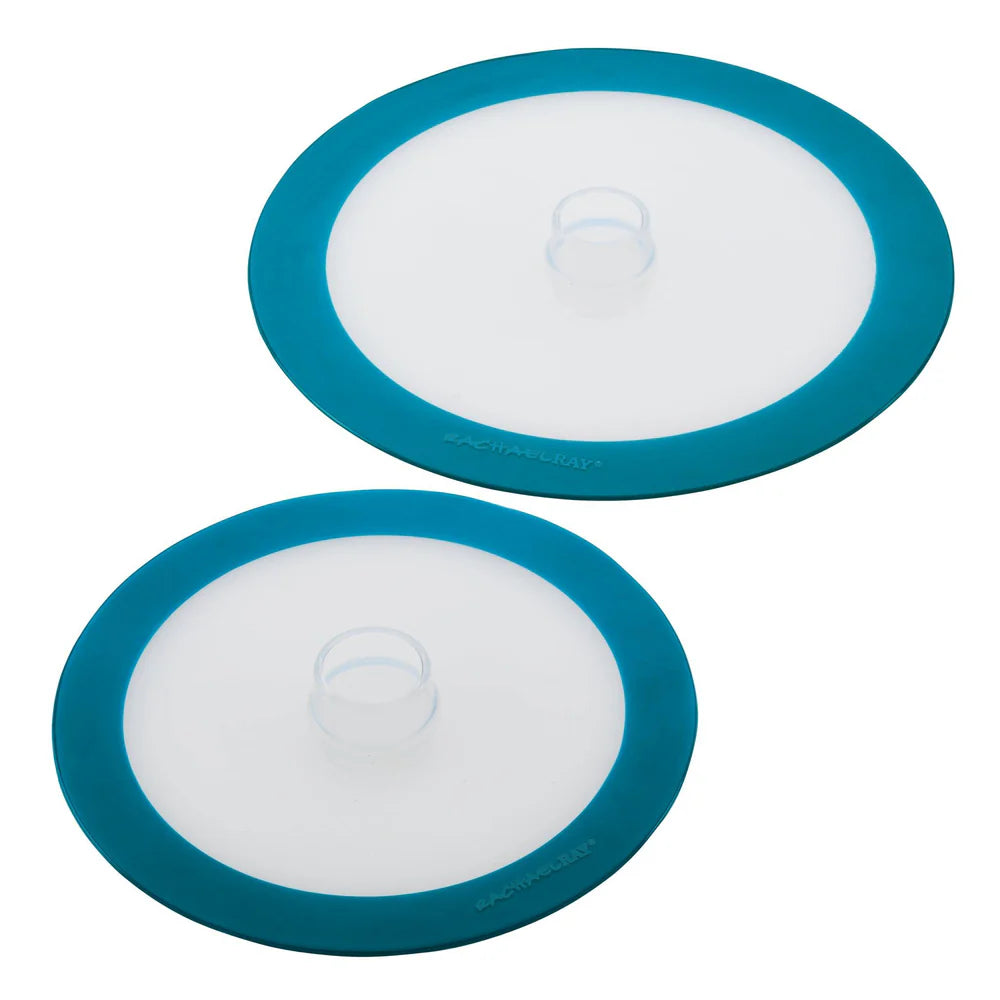 2-Piece Silicone Suction Lid Set Teal