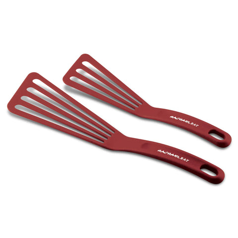 10-Inch & 12-Inch Nylon Spatula Set Burgundy