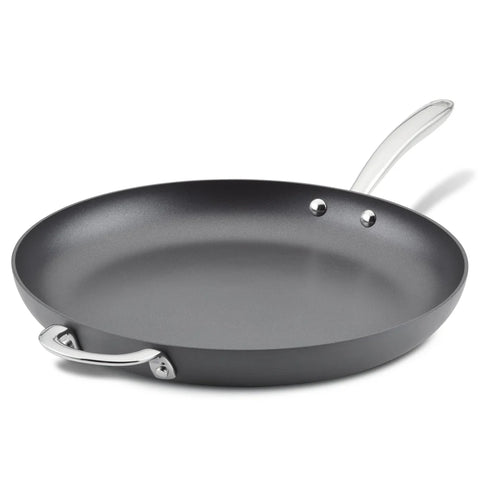 14-Inch Professional Hard Anodized Nonstick Frying Pan Gray
