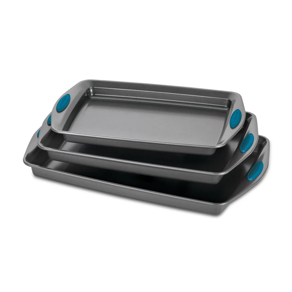 3-Piece Nonstick Sheet Pan Set Marine Blue