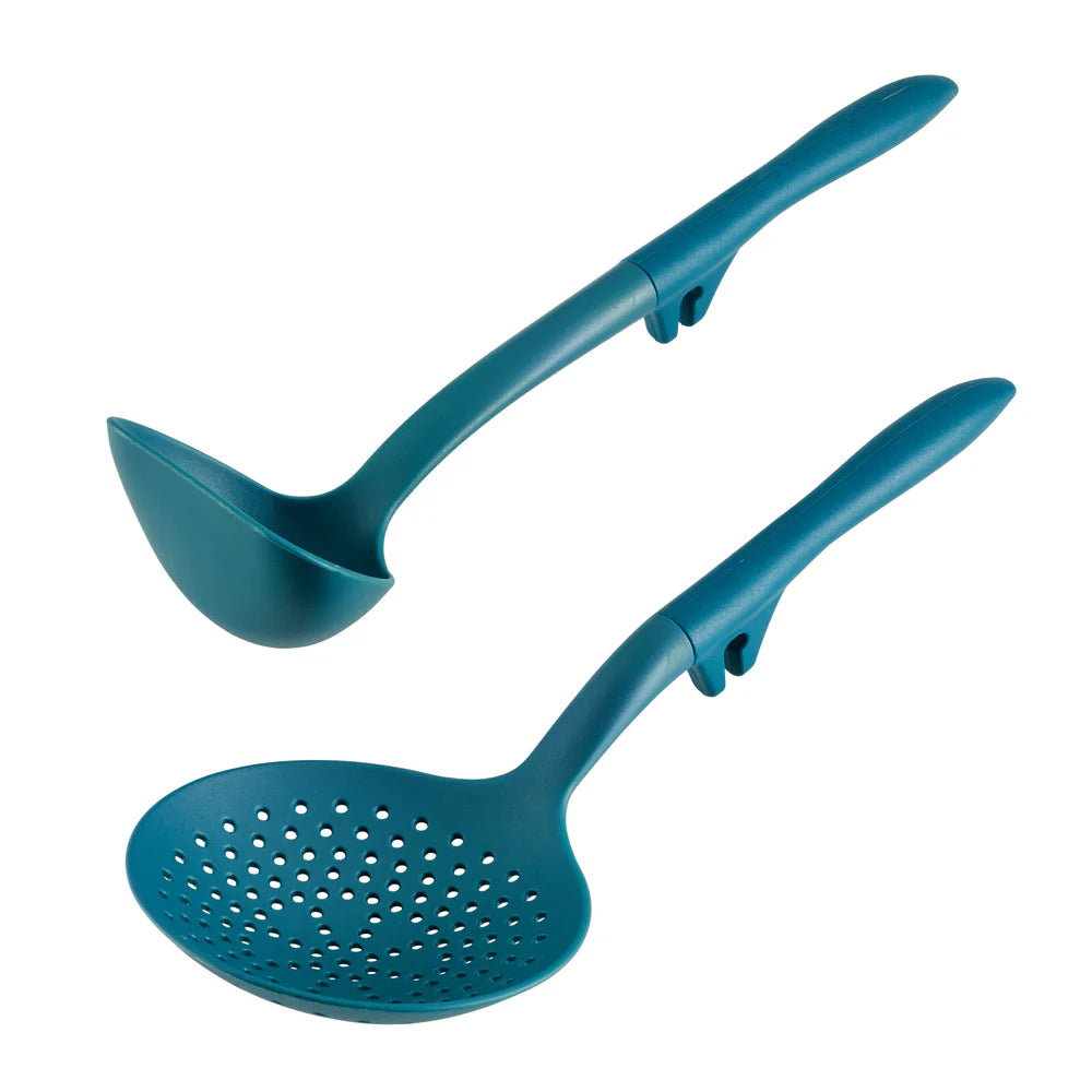 2-Piece Lazy Ladle and Skimmer Teal